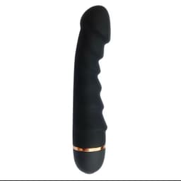 Six (6) Inches Battery Powered Dildo (Black) detail view 1 thumbnail