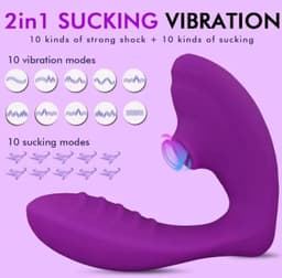 2in1 G-Spot & Sucking Vibrator detail view 1 thumbnail