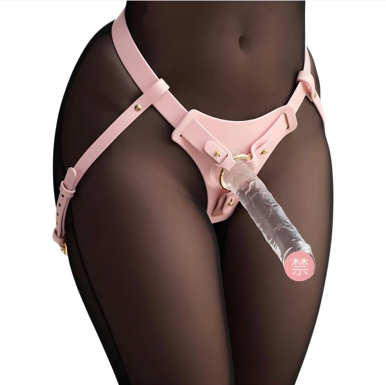 Srap-on Lesbian BDSM (BLACK) - rechargeable accessories Ghana - PleasureToysGH