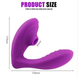 2in1 G-Spot & Sucking Vibrator detail view 3 thumbnail