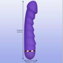 Six (6) Inches Battery Powered Dildo (Purple) detail view 3 thumbnail