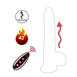 7” Remote Control Dildo detail view 2 thumbnail