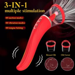   3-in-1 Tongue Licking, Sucking & G-Spot Vibrator main view thumbnail