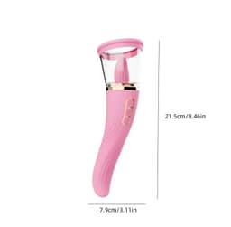   3-in-1 Tongue Licking, Sucking & G-Spot Vibrator detail view 2 thumbnail