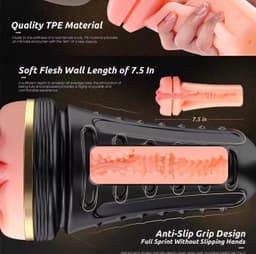 Hercules Real Feel Men Masturbator Cup detail view 5 thumbnail