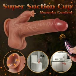 7-Inch Thrusting Dildo with Remote detail view 3 thumbnail