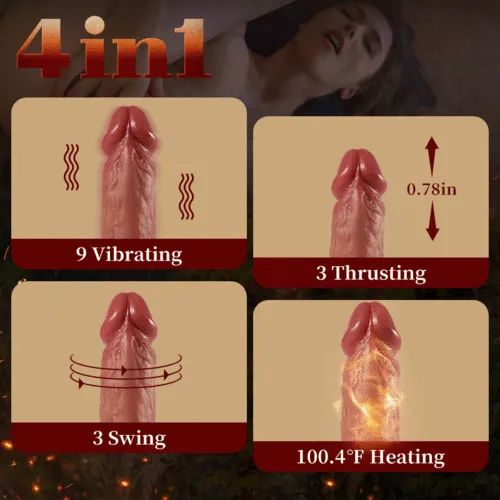 7-Inch Thrusting Dildo with Remote detail view 2 thumbnail