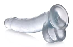 6–7 Inch Crystal-Clear Transparent Dildo detail view 2 thumbnail