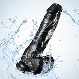 6–7 Inch Black Stallion Dildo main view thumbnail