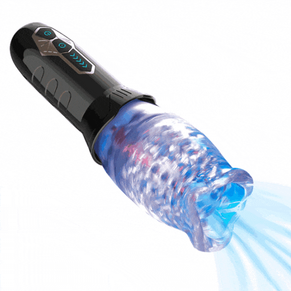 Male Rose Spinning Masturbator (Rechargeable) - rechargeable mens toy Ghana - PleasureToysGH