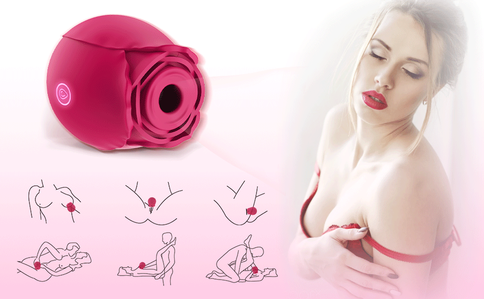 Rose Sucker - rechargeable vibrators Ghana - PleasureToysGH