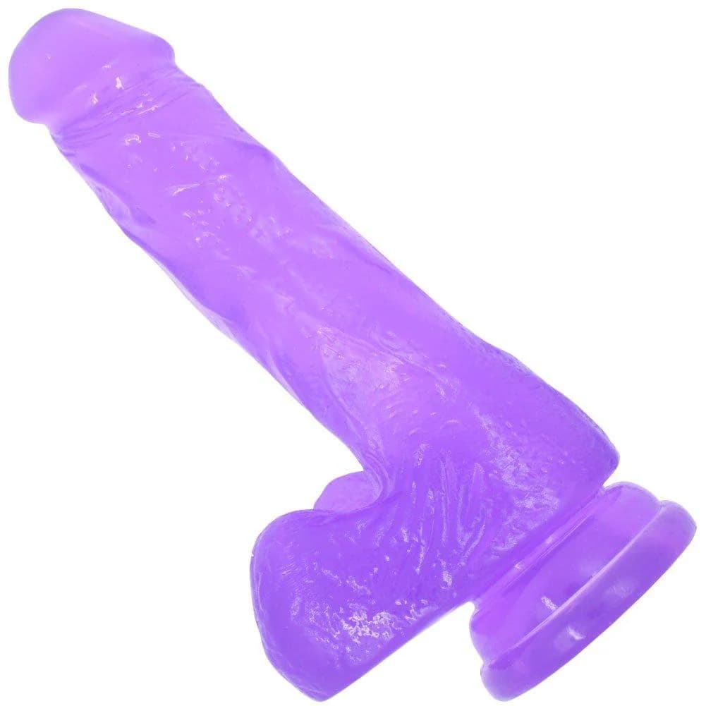 6–7 Inch Purple Transparent Dildo - rechargeable vibrators Ghana - PleasureToysGH